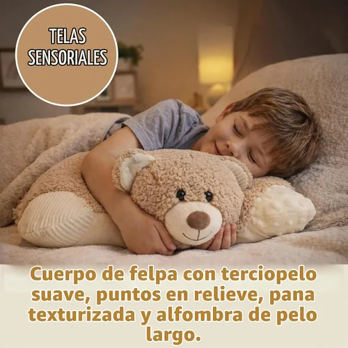 Vista 4 de Pillow Pets Hiro Bear, peluche con peso de 3.5 libras