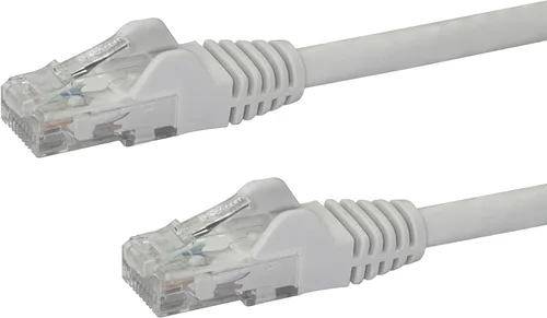 Vista 57 de StarTech Cable Ethernet CAT6 de 6 pulgadas – Cable Ethernet CAT 6 Gigabit amarillo -650 MHz 100 W PoE RJ45 UTP Network/Patch Cord Snagless w/Strain