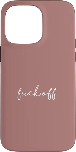 Vista 21 de Funda para iPhone 16 Dusty Rose Fuck Off Divertida manuscrita a mano con refranes sarcásticos groseros