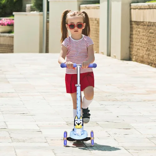 Vista 8 de Kick Scooter for Kids, 3 Wheel Self Balancing, Light Up LED Wheels