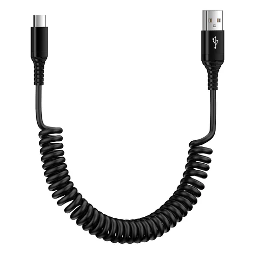 Vista 8 de Cable USB A a USB tipo C S25 Cable de carga ultra rápido para automóvil Android Auto, cable rápido retráctil de 3 pies para Samsung Galaxy