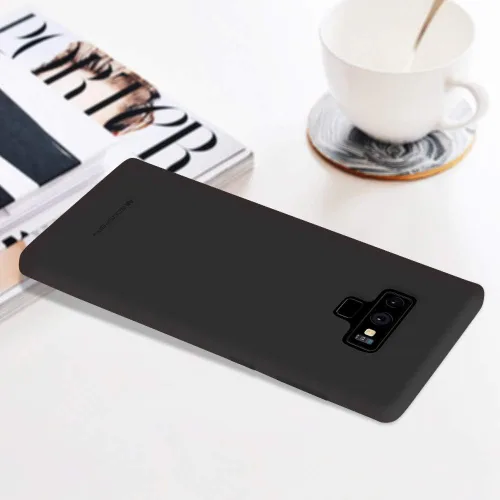 Vista 6 de GOOSPERY Soft Feeling Jelly para Samsung Galaxy Note 9 Case (2018) Cubierta de parachoques delgada sedosa (negro)