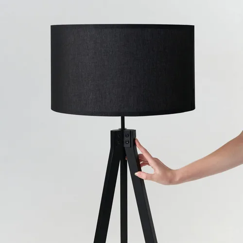 Vista 4 de Brightech Eden - Lámpara de pie LED con trípode, luz moderna regulable de mediados de siglo para salas de estar contemporáneas, lámpara de pie alta
