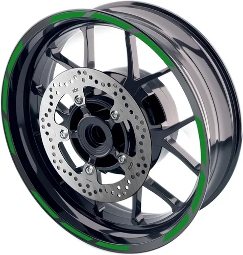 Vista 7 de MC MOTOPARTS Pegatinas para llantas exteriores de 17 pulgadas S01B compatibles con YZF R125 MT125 MT07 MT10 MT25 FZ25 MT03 (azul)