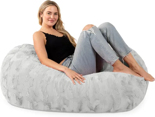 Vista 12 de Jaxx Lounger Jr. Puff Azul