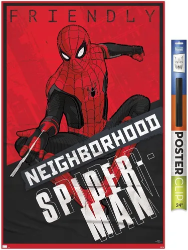 Vista 18 de Trends International Marvel Spider-Man: No Way Home - Póster de pared, 22.4 pulgadas de largo x 14.7 pulgadas, versión enmarcada en madera