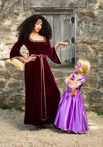 Vista 8 de Disfraz clásico de Rapunzel para niña Multicolor