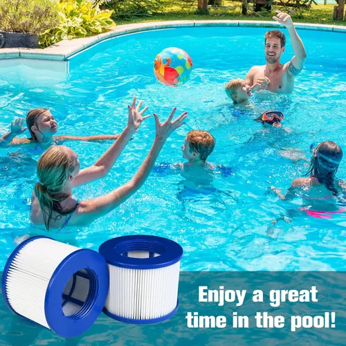 Vista 6 de Repuesto de filtro atornillado para bañera de hidromasaje RELXTIME/ALEKO/Wejoy Aquaspa/Co-z/Wave/CleverSpa, cartuchos roscados para jacuzzis Paquete