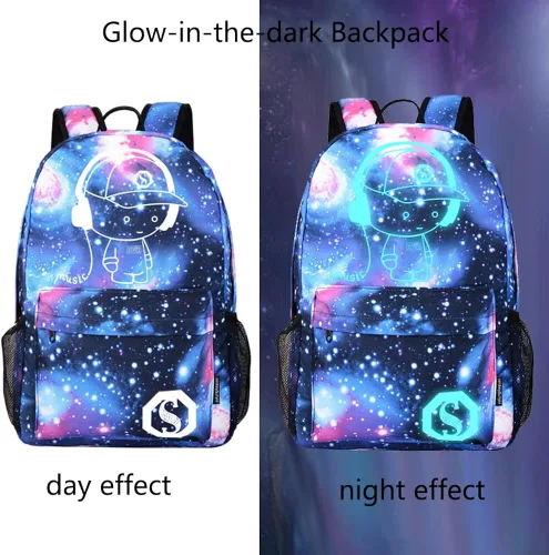 Vista 4 de Lmeison Mochila para adolescentes mochila de anime casual para viajes Portátil