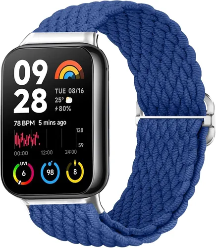 Vista 12 de Bandas trenzadas para Xiaomi Smart Band 9 Pro/Mi Band 8 Pro/Redmi Watch 5/4, correas elásticas de repuesto deportivas para mujeres y hombres