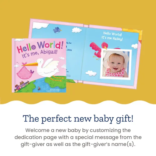Vista 2 de Hello World! (gemelos) - Historia infantil personalizada - I See Me! (historia del tablero azul) Encuadernación desconocida