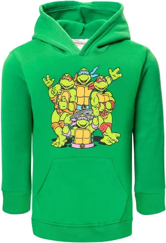 Vista 2 de Teenage Mutant Ninja Turtles TMNT Leonardo Michelangelo Raphael - Sudadera con capucha de forro polar para niños pequeños a grandes