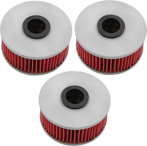 Vista 3 de Caltric Paquete de 3 filtros de aceite compatibles con Yamaha 600 Fz600 Fz-600 Fzr600 1986-1990