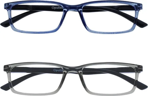 Vista 23 de OPULIZE SEE - Gafas de lectura con bloqueo de luz azul para mujeres y hombres, marco estrecho, bisagras de resorte, anteojos de juegos para negro