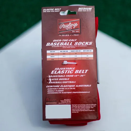 Vista 2 de Rawlings Combo de cinturón y calcetines Béisbol/Softbol Varios tamaños