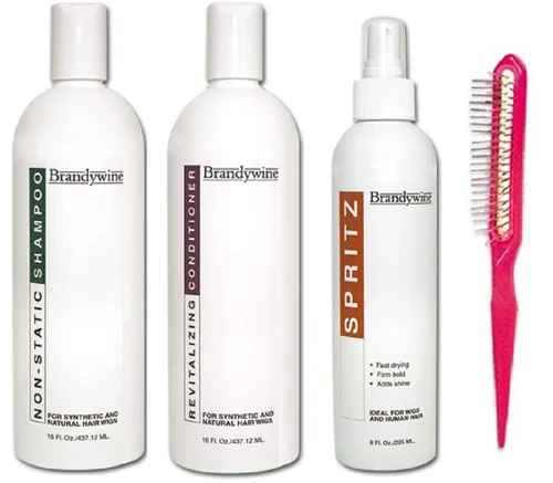 Vista 2 de Brandywine Productos para el cuidado del cabello sintético y humano (2 champús de 8 onzas)
