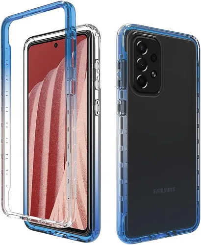 Vista 228 de Pzwoxukhov Funda para Xiaomi Poco M3 M2010J19CG M2010J19CI Caso, alta transparencia, color degradado, funda de absorción de impactos anticaída