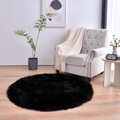 Vista 48 de duduta - Alfombra de pelo sintético de lana de oveja beige 2x3 pies, suave y esponjosa, funda para silla de pelo mullido, alfombra pequeña