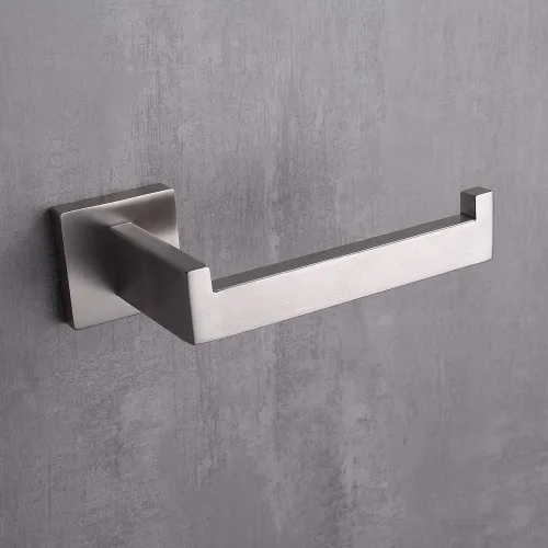 Vista 5 de TASTOS Soporte de Papel Higiénico de Níquel Cepillado, Dispensadores y Colgadores de Rollo de Papel Higiénico Montados en Pared para Baño y Cocina