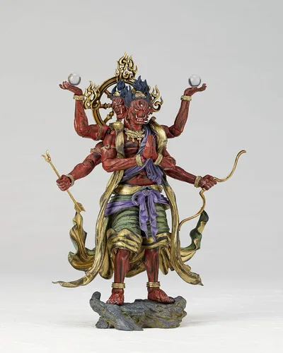 Vista 4 de Kaiyodo Kt Project Kt-025 Takeya Style Jizai Okimono (edición Ashura) figura de acción