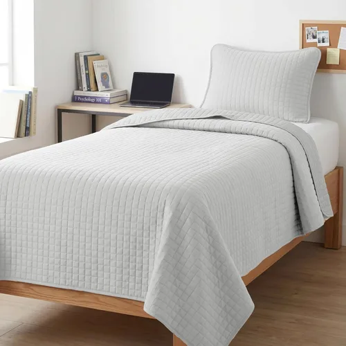 Vista 107 de Southshore Fine Living, Inc. Juego de edredón individual XL, colcha de microfibra acolchada, juego de edredón individual con funda de almohada, ropa