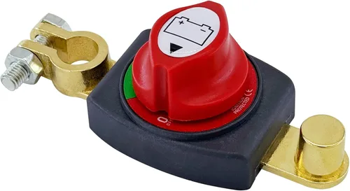 Vista 17 de Ampper Interruptor de Desconexión de Batería de Poste Lateral 12V - 48V, Interruptor de Batería Marina Desconectar Corte de Energía para Automóvil