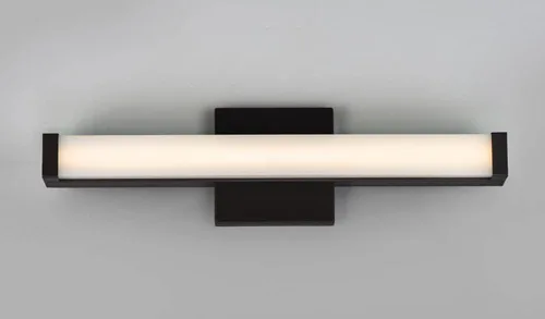 Vista 3 de Maxim Lighting Spec - Lámpara de tocador de baño Acabado de aluminio de níquel satinado Lámpara contemporánea para interiores Ideal para baños