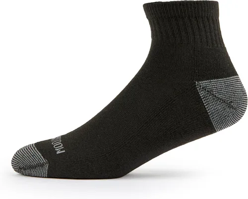 Vista 2 de Fruit of the Loom Men's Dual Defense Odor Protection Socks Tobillo - Paquete de 10 - Negro