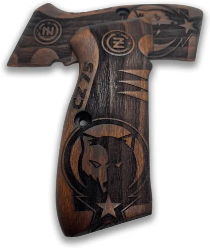 Vista 3 de Para CZ-75 Grips / CZ85 Grips / 75B CZ 75 / SP-01 75B CZ 75/85 Tamaño completo hecho a mano de madera de nogal