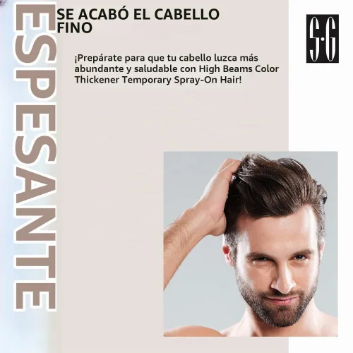 Vista 7 de High Beams Espesante de color temporal en spray para el cabello, negro, 2.7 oz (paquete de 3)