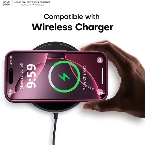 Vista 263 de LOVE 3000 Diseñada para Funda iPhone Air, Silicona Premium [Compatible con Magsafe][Forro de Microfibra Suave Anti-Rayones] Funda Protectora