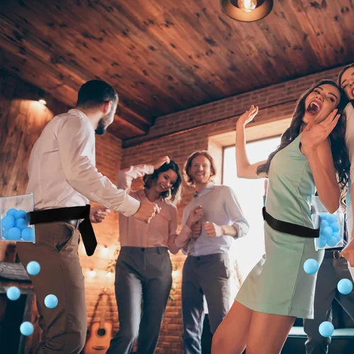 Vista 3 de Vinsot 3 juegos de baby shower para la novia, juego de baby shower más divertido, pelotas interactivas que se agitan para niño o niña, juego