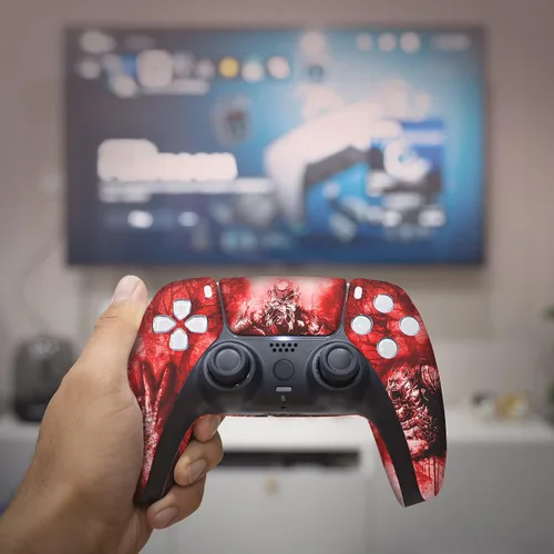 Vista 128 de Battman Custom PS-5 Controller Wireless compatible with Play-Station 5 Console by BCB Controllers Proudly Customized in USA with Permanent
