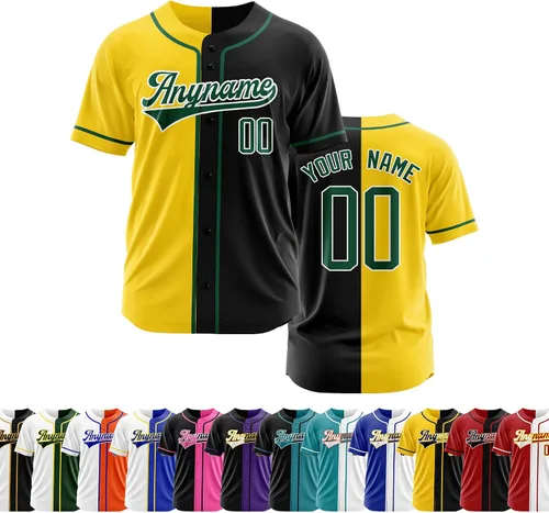 Vista 13 de Camiseta de béisbol personalizada con número de nombre cosido o impreso, camiseta de béisbol para hombres, mujeres, jóvenes, camiseta de béisbol