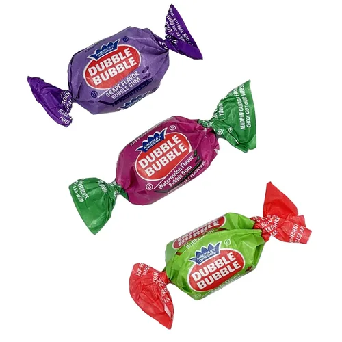 Vista 2 de Fruidles Bolas de goma de mascar de doble burbuja con sabor a frutas originales y mixtas, golosinas de bufé de caramelos, parve certificado Kosher