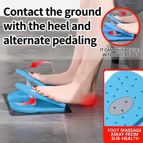 Vista 5 de Foldable Leg Exerciser: Portable Foot Pedal Exerciser for Seniors Under Desk Foot Pedal Exerciser Stepper Exercise for Leg Muscles Relieves Varicose