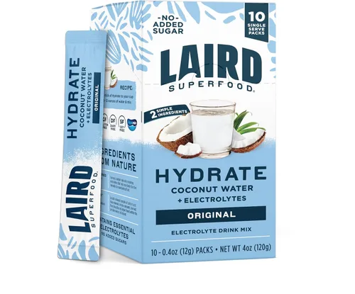 Vista 12 de Laird Superfood Hydrate - Agua de Coco Orgánica