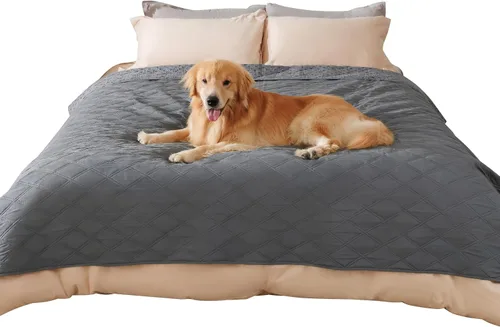 Vista 26 de Luciphia Funda de sofá 100% impermeable para perros, antideslizante, protector de sofá para mascotas, tapete para sofá, cachorro y gatos, con parte