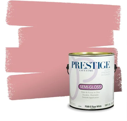 Vista 259 de Prestige Paints Pintura exterior e imprimación en uno, 1 galón, plano, coincidencia comparable de Valspar* Amber Rose*