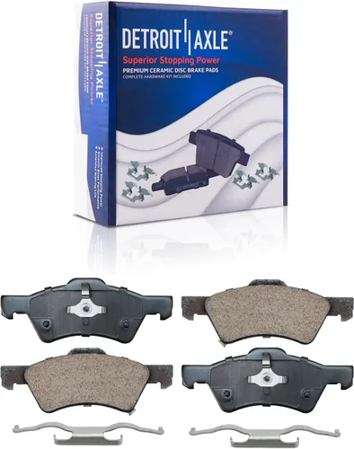 Vista 35 de Detroit Axle - Pastillas de freno traseras para Toyota Prius 2012-2015 Prius Plug-In 2017-2018 Corolla iM 2016 Sion iM 2011-2017 Lexus CT200h