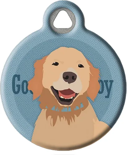 Vista 13 de Good Boy Airedale - Etiqueta de identificación personalizada para mascotas para perros y gatos, tamaño grande Airedale Good Boy