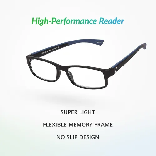 Vista 4 de SPORTEX SAV Men's Ar4160 Reading Glasses - Flexible, Durable, Ultra-Lightweight, High-Performance Readers For Men