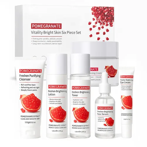 Vista 10 de SKK Set de Cuidado de la Piel 6 en 1 Limpiador Facial, Tónico, Suero, Loción Facial, Crema y Crema para los Ojos – Hidratante, Antienvejecimiento e