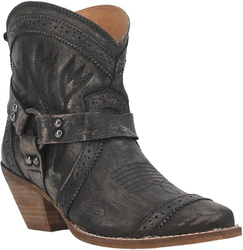 Vista 2 de Dingo Mujeres Gummy Bear Snip Toe Casual Botas Tobillo Tacón medio 2-3" - Azul, Azul