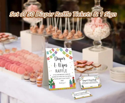 Vista 4 de Juego de fiesta para baby shower, pañales, trapos, rifas de pañales para baby shower, centros de mesa de baby shower, decoraciones de fiesta