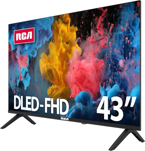 Vista 3 de RCA Smart TV Android FHD de 43 pulgadas, pantalla LED sin marco con HDR10, Wi-Fi y Bluetooth, Google Assistant integrado, compatible con Alexa