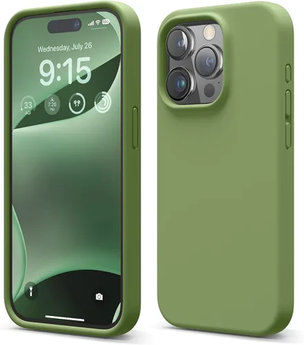 Vista 16 de elago Compatible con Funda para iPhone 15 Pro, funda de silicona líquida, funda protectora de cuerpo completo, a prueba de golpes, funda delgada
