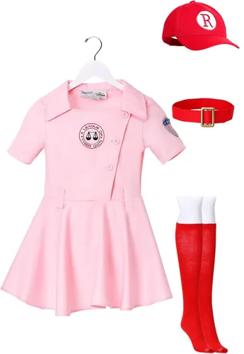 Vista 9 de Disfraz de Dottie para niñas de una liga de su propio Rosado
