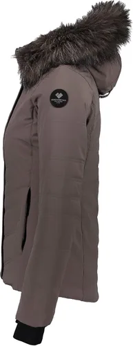 Vista 2 de Obermeyer Chaqueta Tuscany Elite para mujer color gris adecuado talla 4