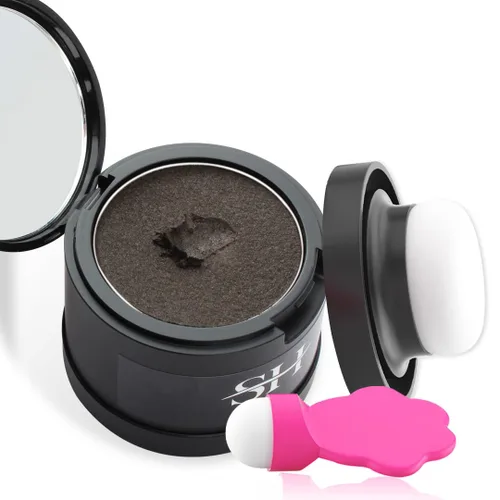 Vista 33 de Polvo para la línea del cabello (caoba) - Cubra instantáneamente las raíces de cabello canoso, sombra para el color del cabello, retoque